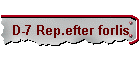 D-7 Rep.efter forlis